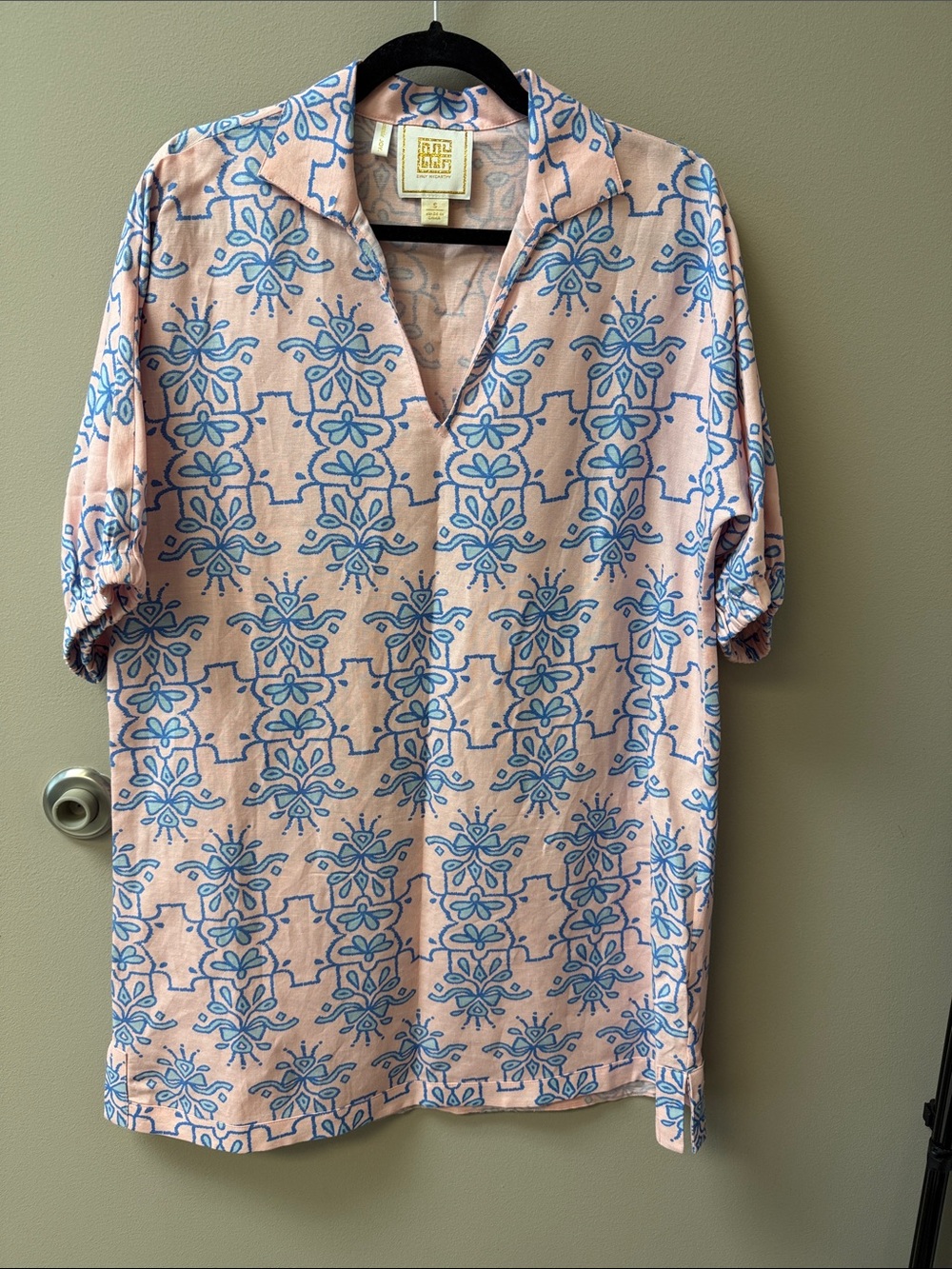 Emily McCarthy Pink Shift Dress - Size Small